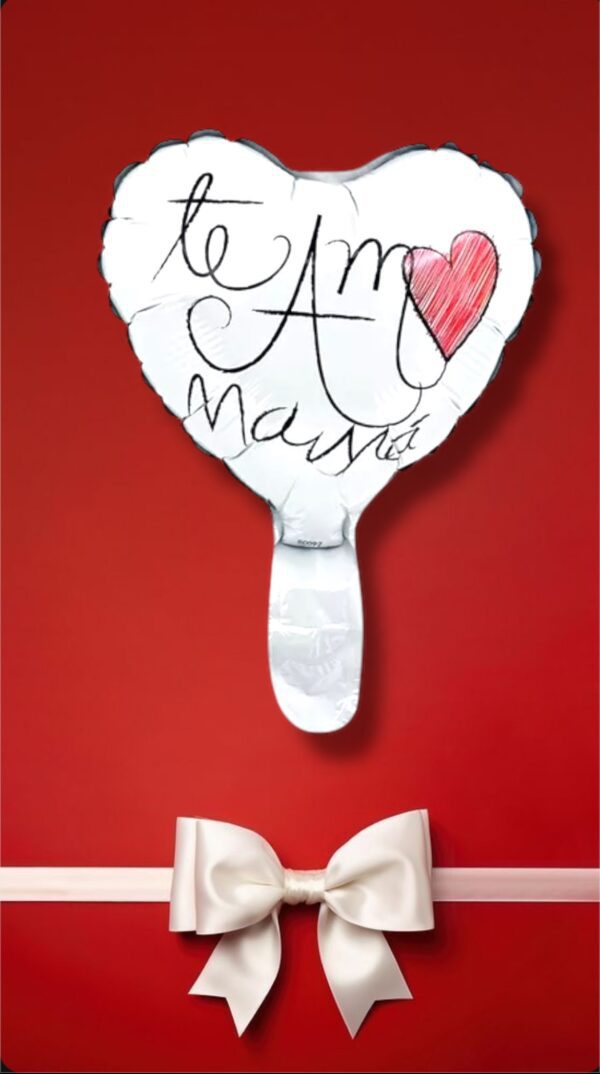 GLOBOS METALIZADO TE AMO MAMA