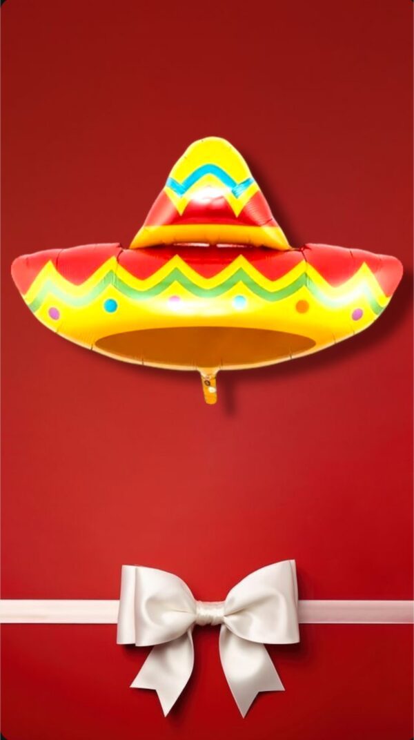 GLOBOS METALIZADO SOMBRERO MEXICANO