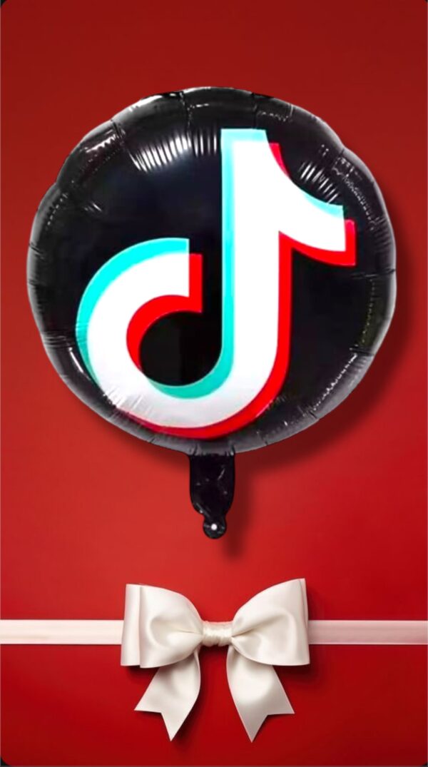 GLOBOS METALIZADO REDONDO TIK TOK