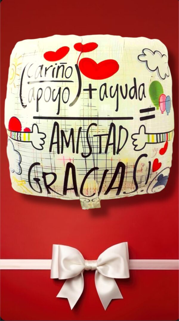 GLOBOS METALIZADO CON FRASE