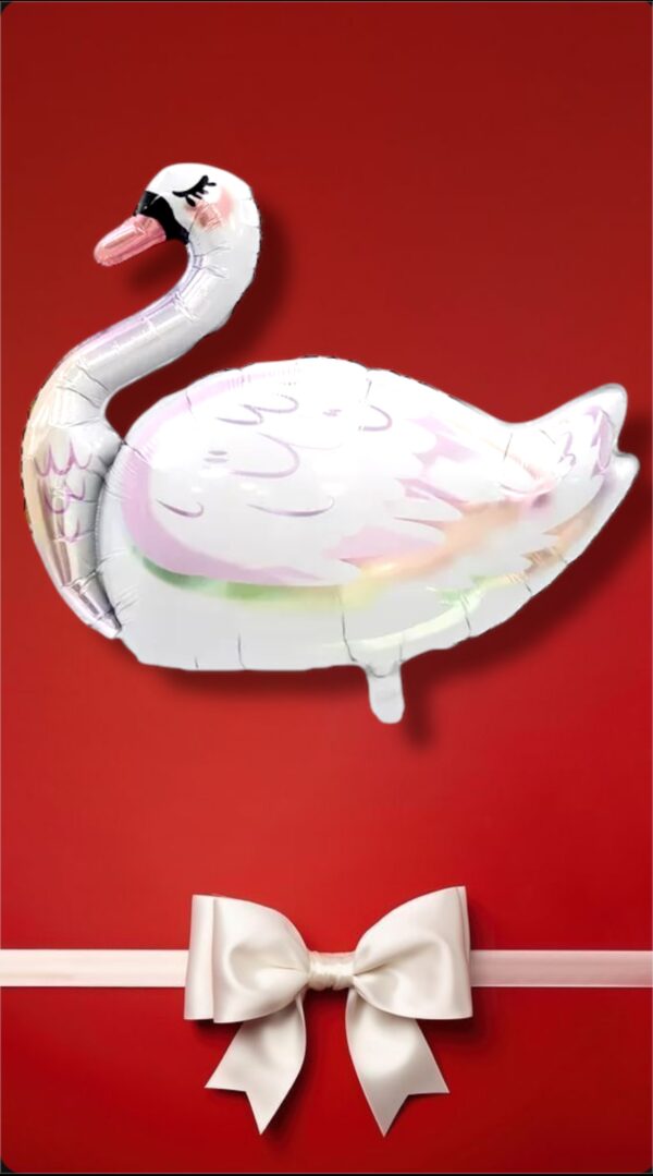 GLOBOS METALIZADO CISNE