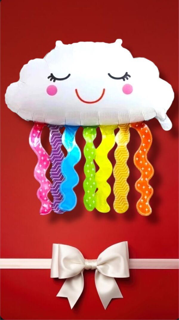 GLOBOS METALIZADO NUBE CON COLORES