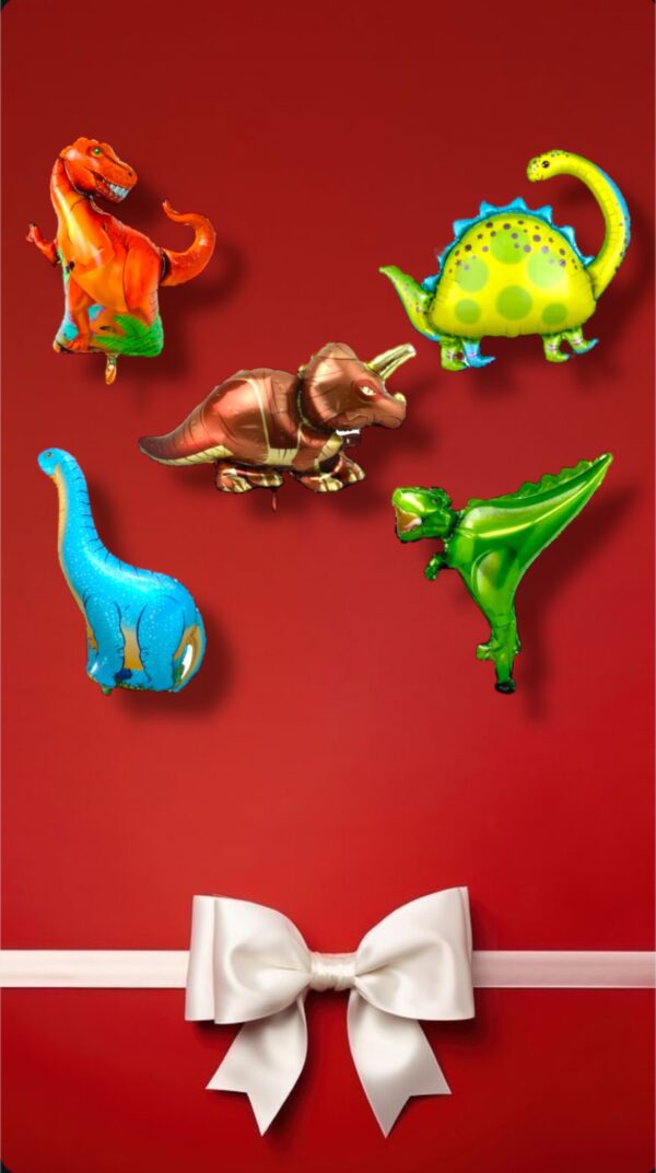 GLOBOS METALIZADO VARIOS DINOSAURIOS