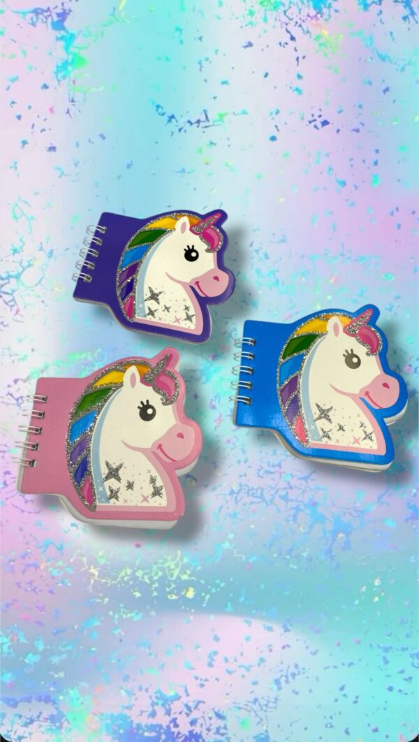 SORPRESITAS - LIBRETAS FORMA UNICORNIO