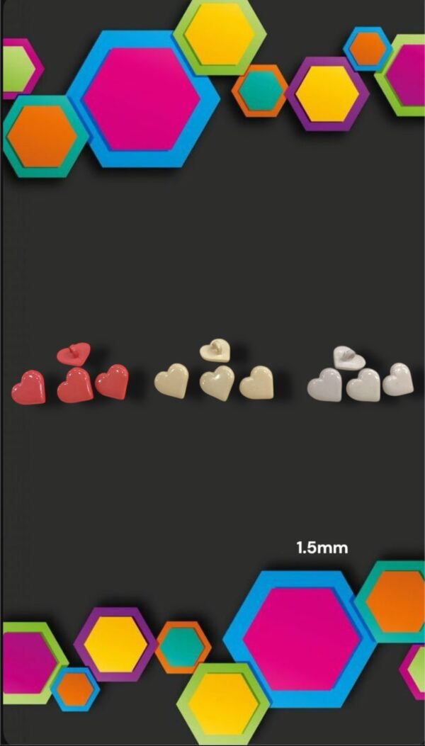 BOTONES MINI CORAZON
