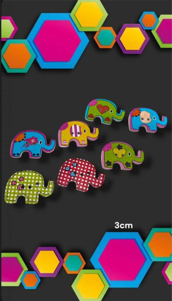 BOTONES MINI ELEFANT DISEÑOS