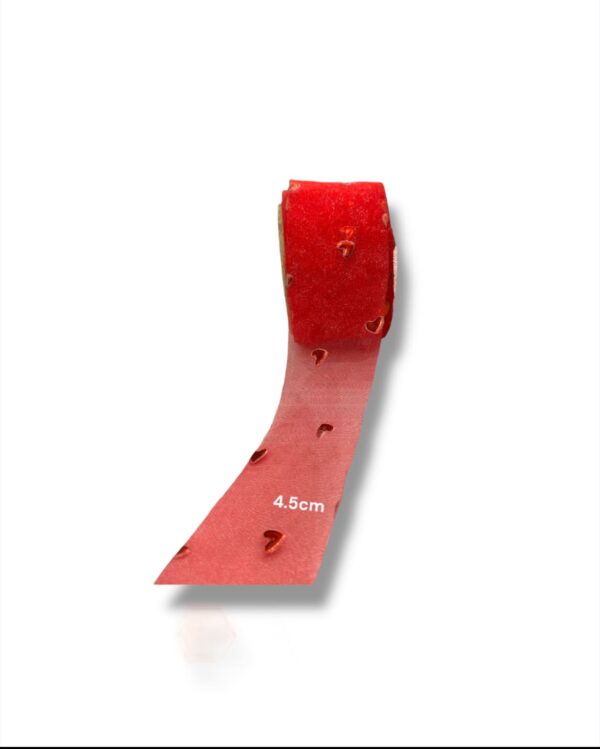DISEÑO DE TUL CON CORAZON 4.5cm