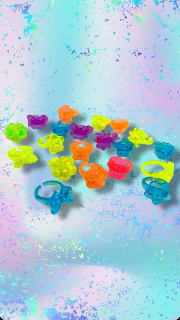 SORPRESITAS - MIX PIÑATA x10 ANILLOS TRANSPARENTES