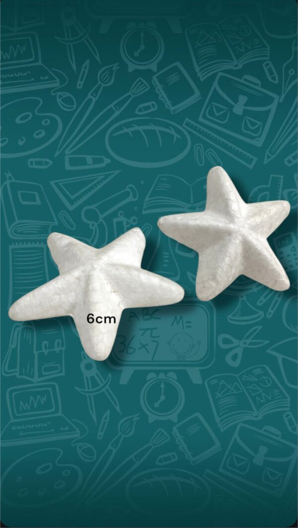 PAPELERIA ESFERAS MINI ESTRELLAS 6cm