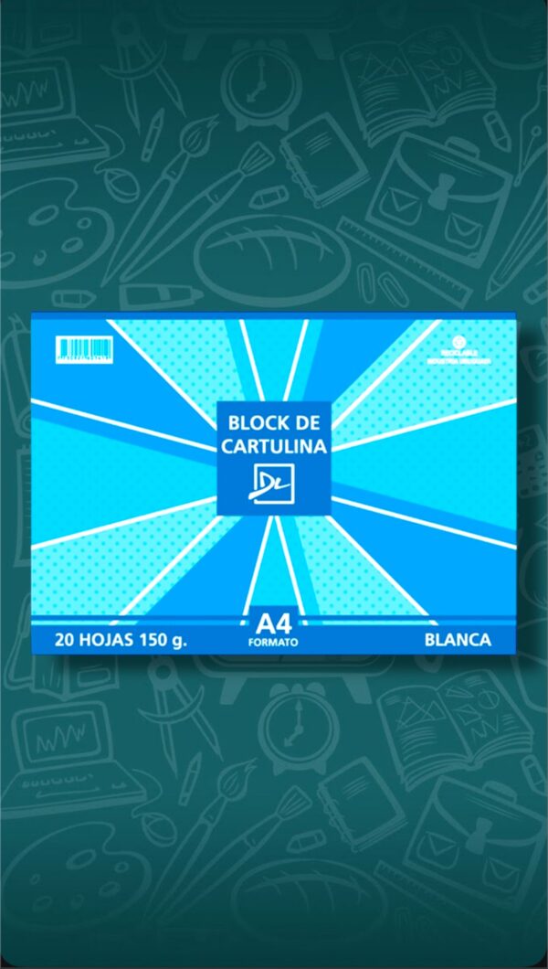 CARTULINA BLOCK DE A4
