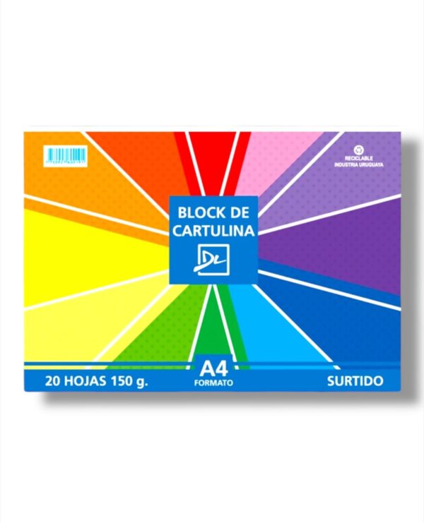 BLOCK DE COLORES, FORMATO A4
