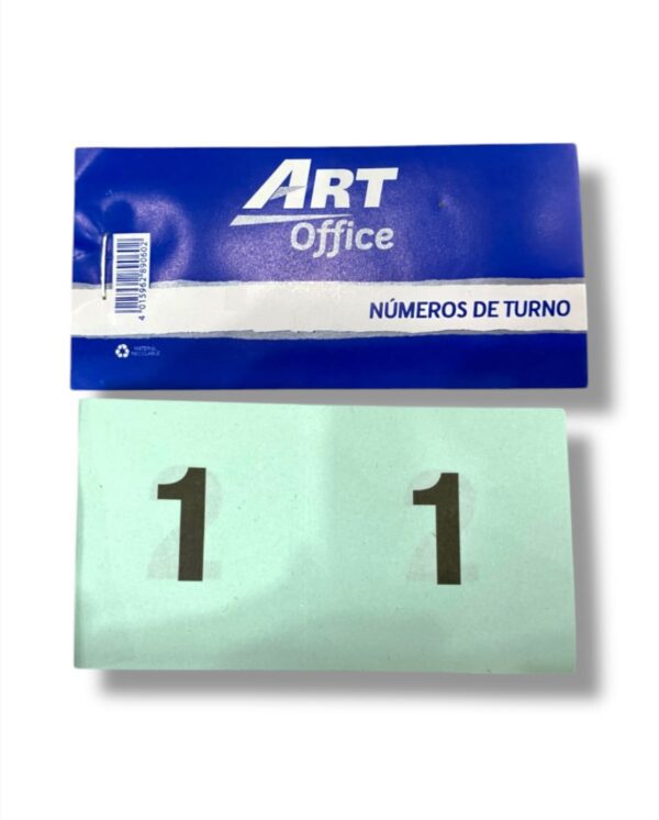 BLOCK DE NUMEROS DE TURNO