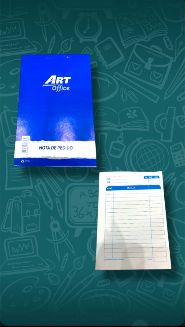 ARTICULOS DE PAPELERIA BLOCK NOTA DE PEDIDO