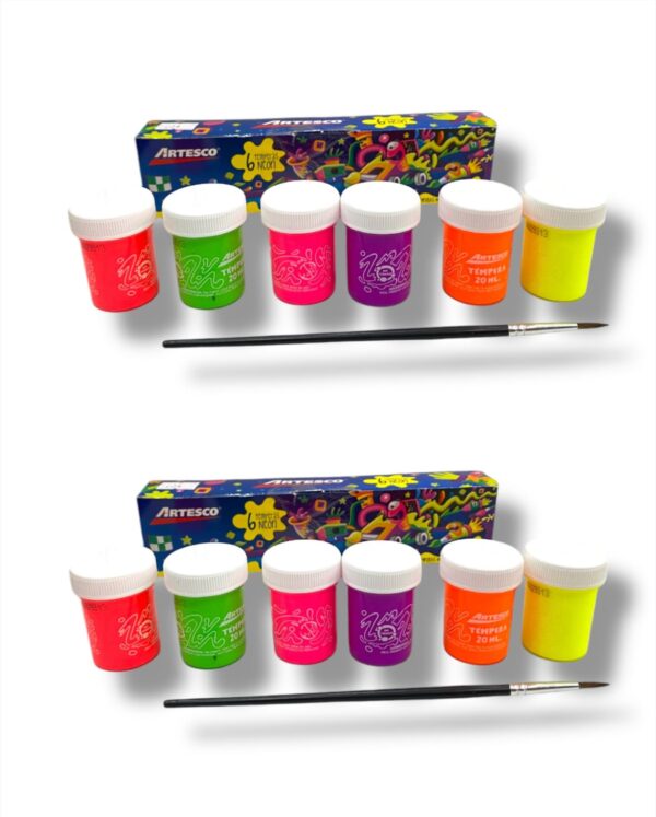 TEMPERAS FLUOR x6