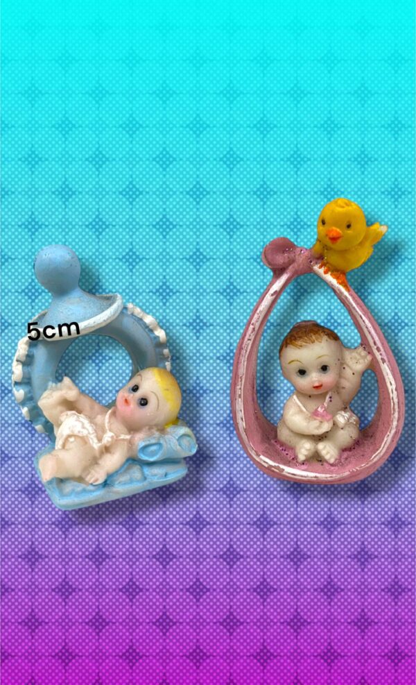 PORCELANA BEBES Y CUNITA 5CM
