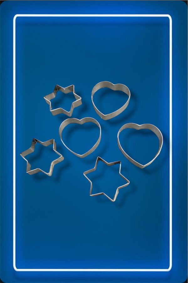 ARTICULOS VARIOS CORTANTE DE CORAZON Y ESTRELLA