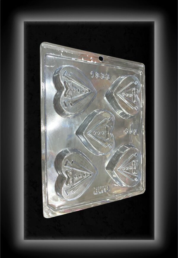 MOLDE ACETATO TRANSPARENTE CORAZON SMOKING