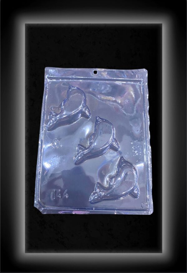 MOLDE ACETATO AZULADO DELFINES