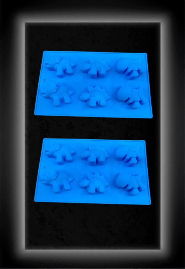 MOLDE SILICONA DINOSAURIOS x6