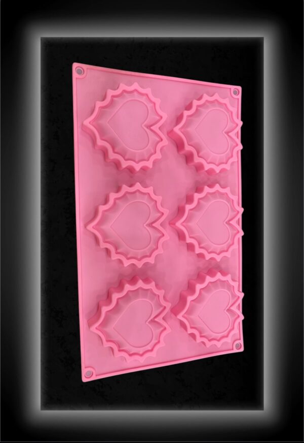 MOLDE SILICONA CORAZONES FORMA