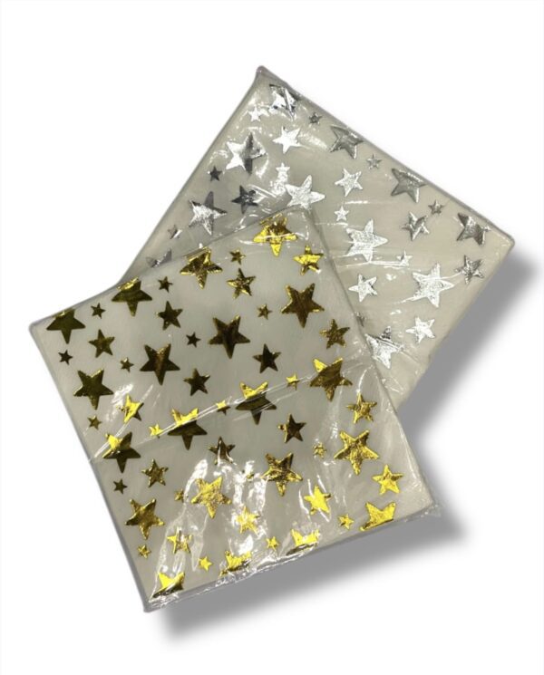 CON ESTRELLAS METALIZADAS