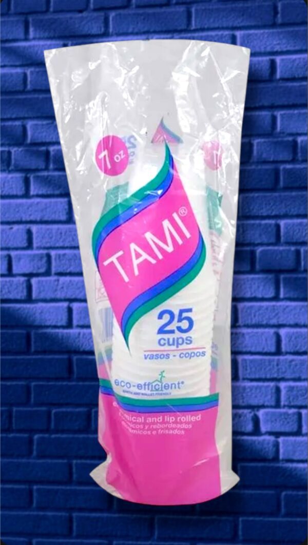VASOS DESCARTABLES - TAMI 7oz x25