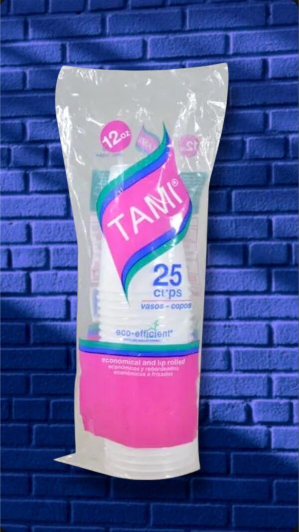 VASOS DESCARTABLES - TAMI 12oz x25