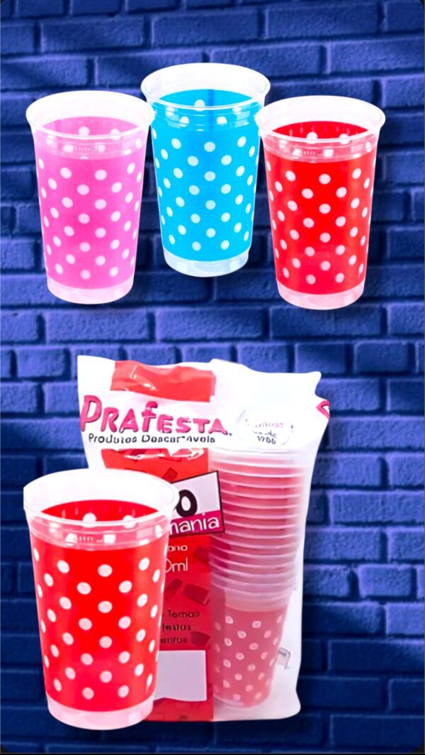 VASOS DESCARTABLES - PRAFESTA x30 LUNARES