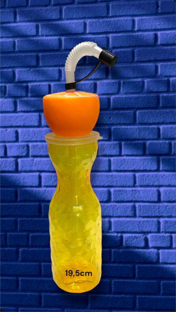 VASOS CON TAPA - LARGO 19,5 MEDIA NARANJ