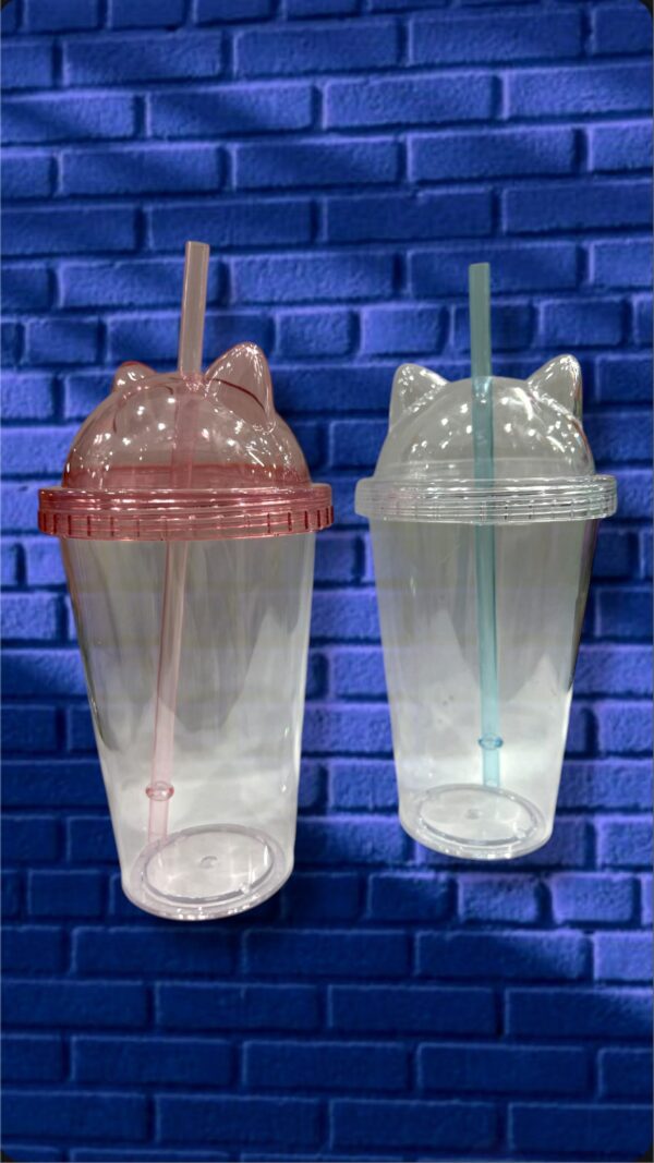 VASOS CON TAPA - TAPA CON OREJITAS