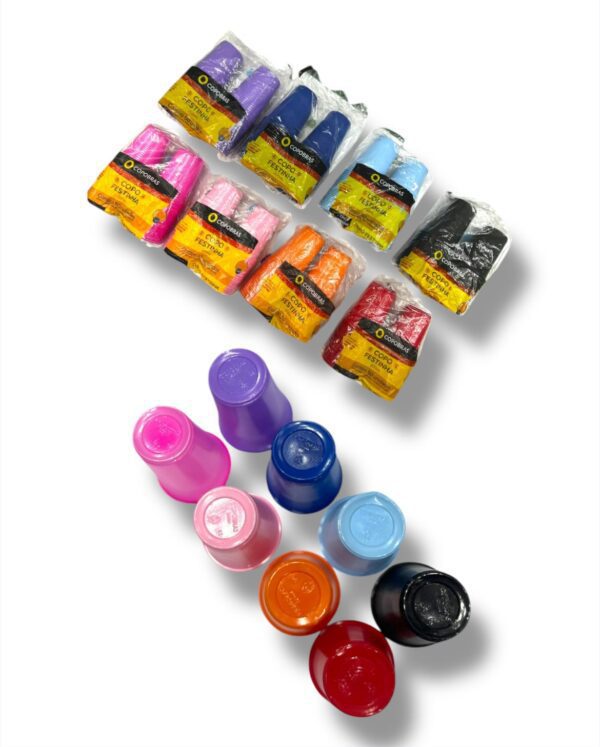 COPOBRAS DE COLORES LISO X50un
